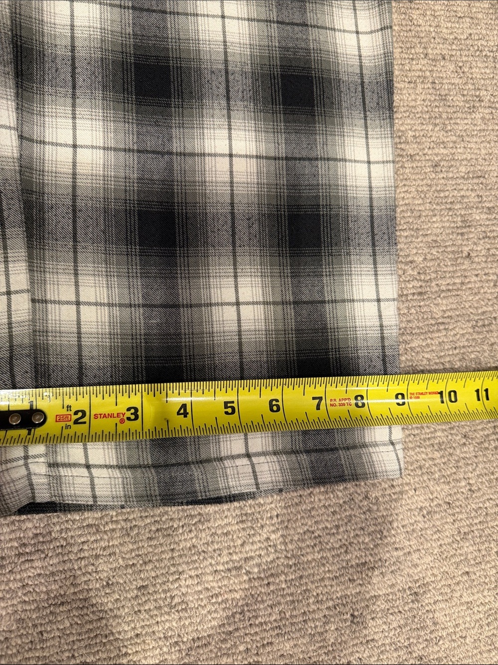 PURE STUFF, BLACK-AND-WHITE PLAID LOUNGE, PAJAMA PANTS, YOUTH SIZE 18/20 - Picture 5 of 6